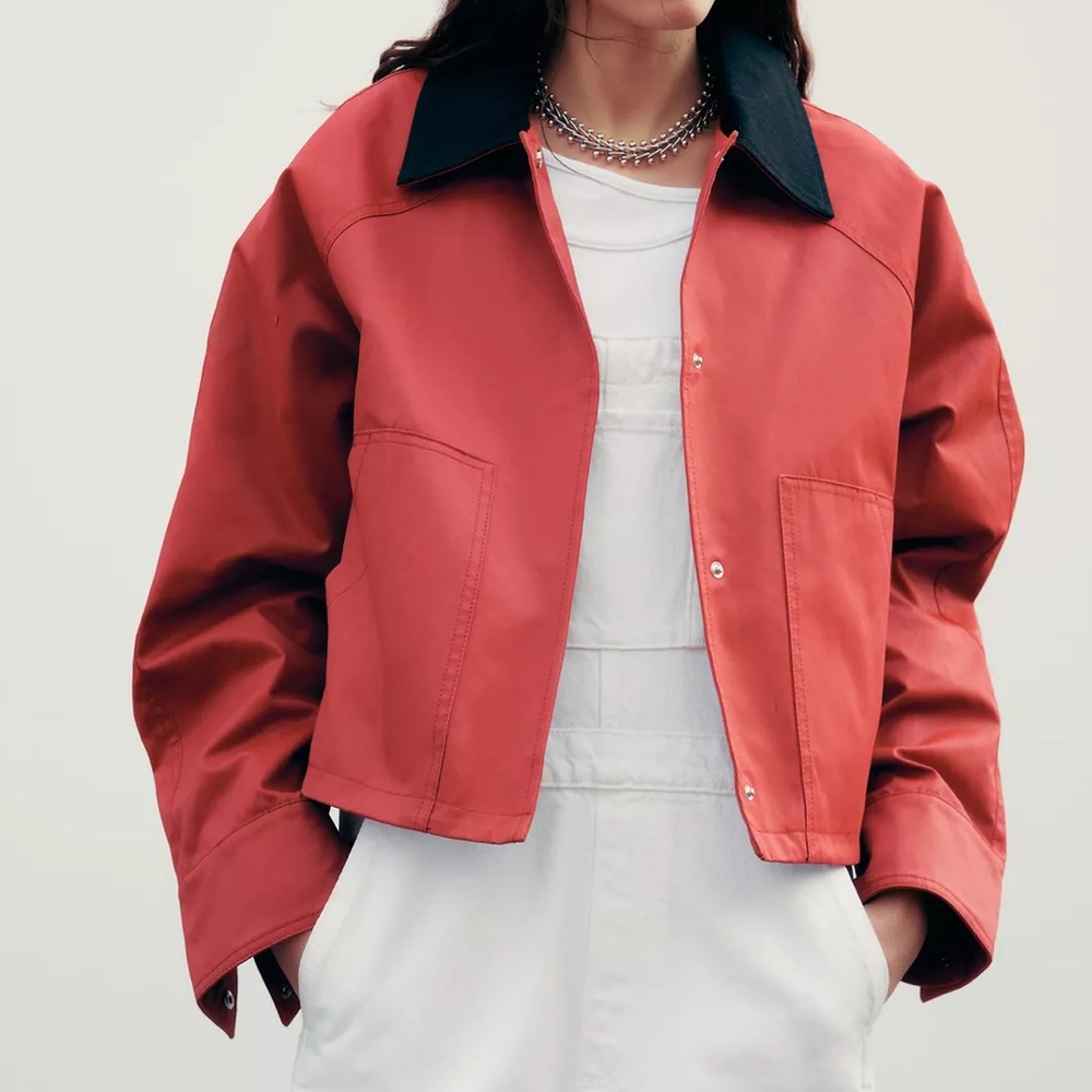 Zara Red and Black Jacket